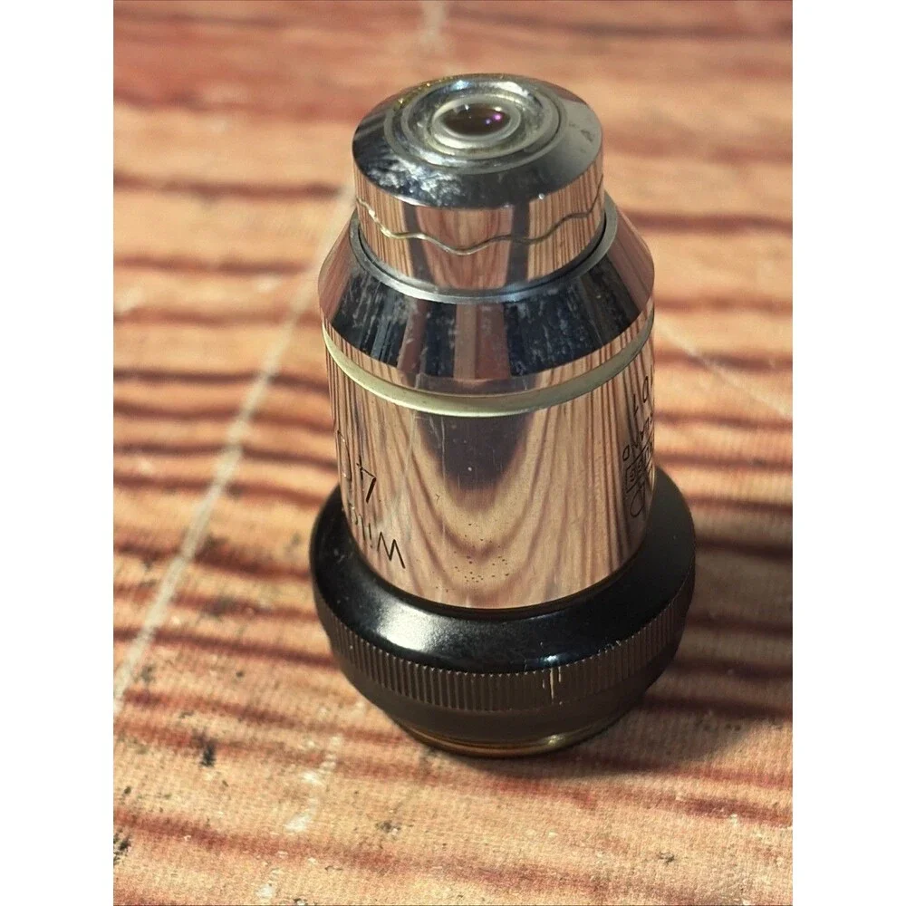 WILD HEERBRUGG 40X PLAN PL FLUOTAR OBJECTIVE MICROSCOPE LENS M20 M11